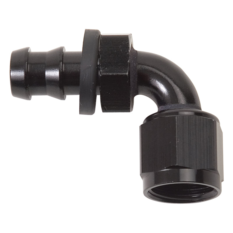 Russell Performance -8 AN Twist-Lok 90 Degree Hose End (Black) Russell Fittings  AXOPROS