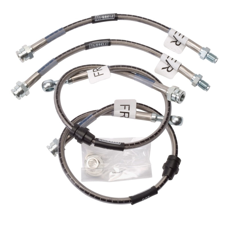 Russell Performance 95-99 Mitsubishi Eclipse 2WD & All Wheel Drive Brake Line Kit Russell Brake Line Kits  AXOPROS