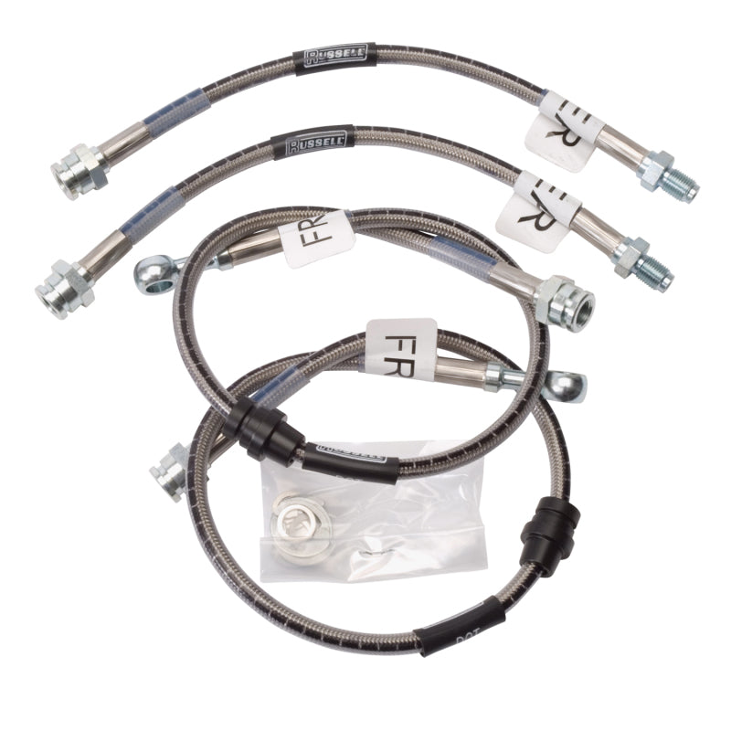 Russell Performance 95-99 Mitsubishi Eclipse 2WD & All Wheel Drive Brake Line Kit Russell Brake Line Kits  AXOPROS
