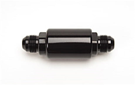 Russell Performance Black Anodized (3-1/4in Length 1-1/4in dia. -8 male inlet/outlet) Russell Fuel Filters  AXOPROS