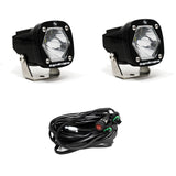 S1 Black LED Auxiliary Light Pod Pair Baja Designs Auxiliary Light  AXOPROS