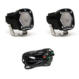 S1 Black LED Auxiliary Light Pod Pair Baja Designs Auxiliary Light  AXOPROS