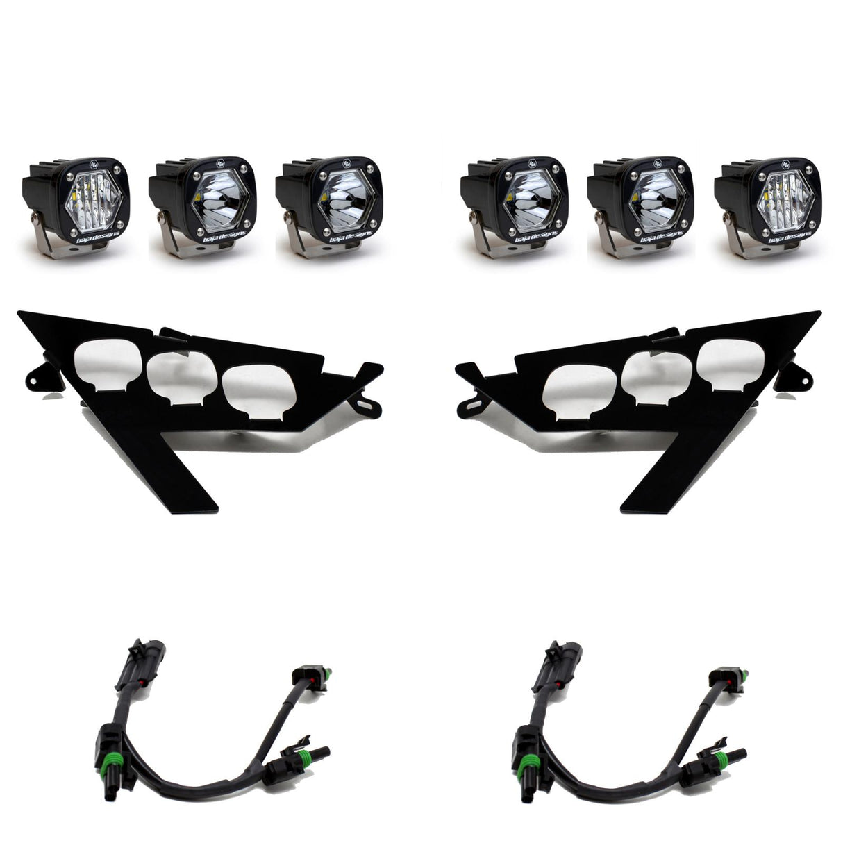 S1 Triple LED Headlight Kit Baja Designs Headlight Conversion Kit  AXOPROS