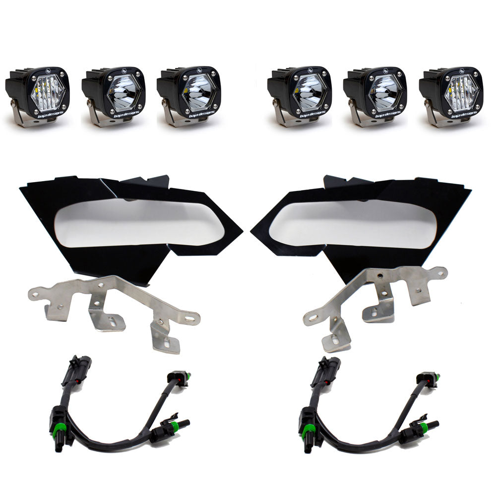 S1 Triple LED/Laser Headlight Kit Baja Designs Headlight Conversion Kit  AXOPROS