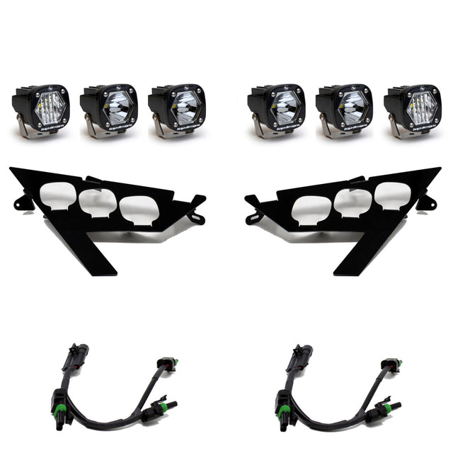 S1 Triple LED/Laser Headlight Kit Baja Designs Headlight Conversion Kit  AXOPROS