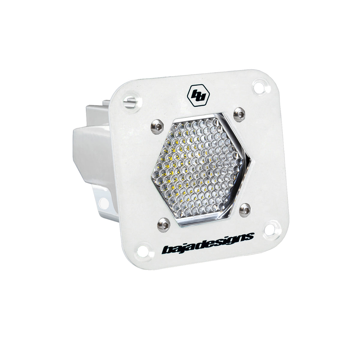 S1 White Flush Mount Auxiliary Light Pod Baja Designs Auxiliary Light  AXOPROS
