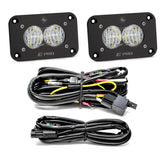 S2 Pro Black Flush Mount LED Auxiliary Light Pod Baja Designs Auxiliary Light  AXOPROS