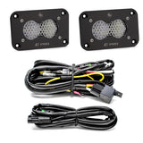 S2 Pro Black Flush Mount LED Light Pod Reverse Kit Baja Designs Auxiliary Light  AXOPROS