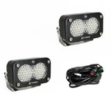 S2 Pro Black LED Auxiliary Light Pod Pair Baja Designs Auxiliary Light  AXOPROS