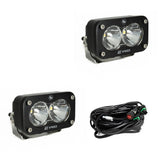 S2 Pro Black LED Auxiliary Light Pod Pair Baja Designs Auxiliary Light  AXOPROS