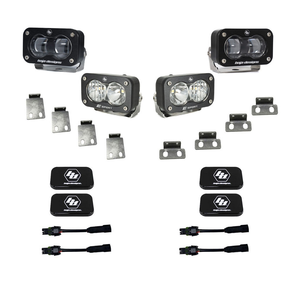 S2 SAE/S2 Sport Fog Pocket Kit Baja Designs Fog Light Kit  AXOPROS