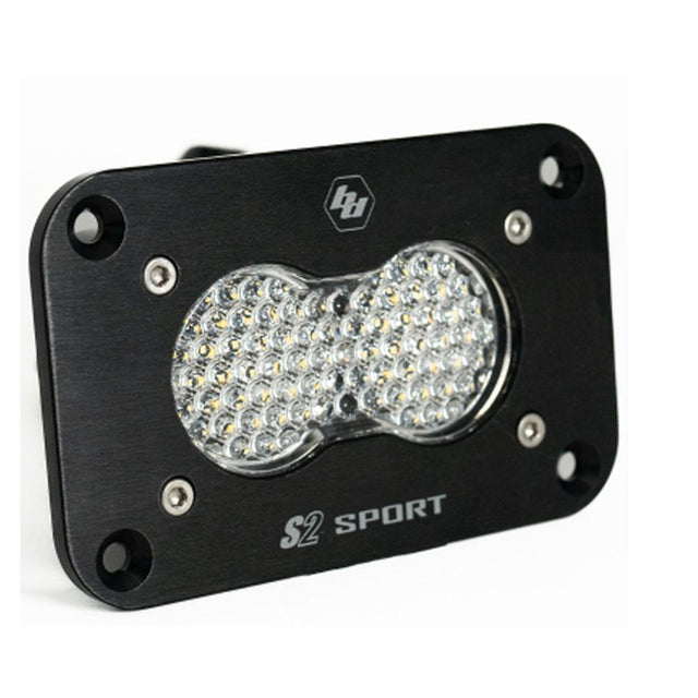 S2 Sport Black Flush Mount LED Auxiliary Light Pod Baja Designs Auxiliary Light  AXOPROS
