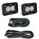 S2 Sport Black Flush Mount LED Light Pod Reverse Kit Baja Designs Auxiliary Light  AXOPROS