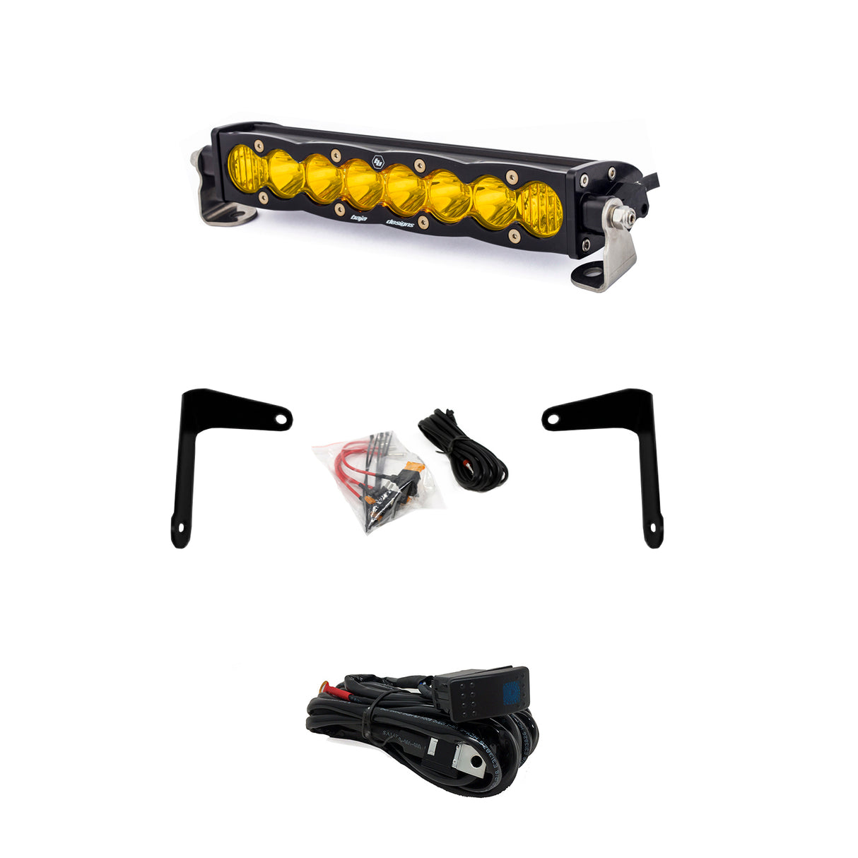 S8 10 Inch Shock Mount Light Bar Kit Baja Designs Light Bar  AXOPROS