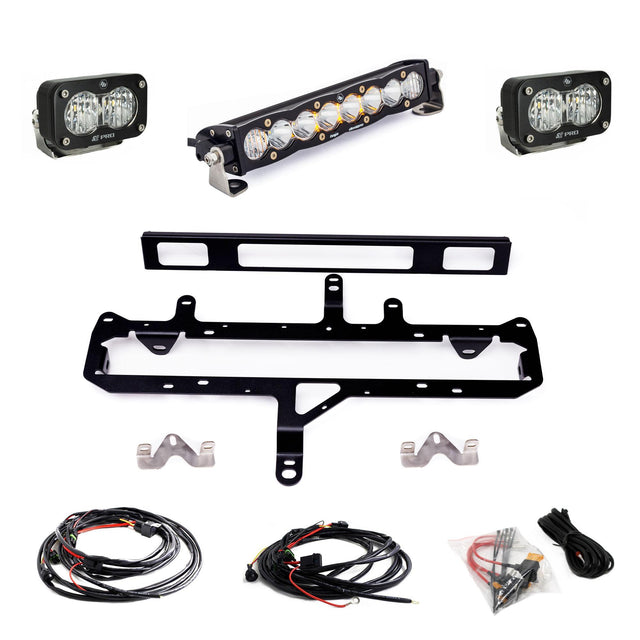 S8 10-inch/S2 Pro Grille Light Kit Baja Designs Auxiliary Light  AXOPROS