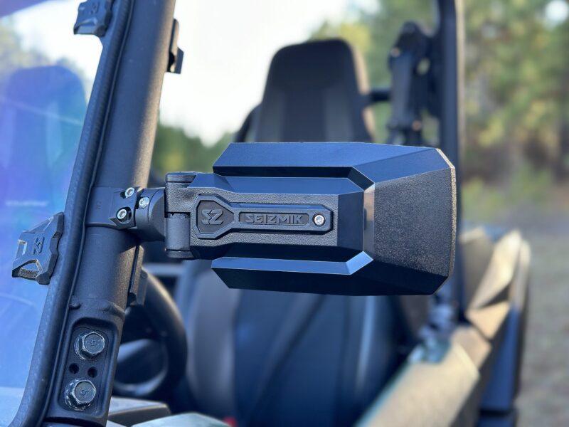 Seizmik 04+ A Cat/ Hon/JD/ Kaw/ Pol/ Suz/ Yam Trailrider Sideview Mirror - 1.75 in. Seizmik Side Mirrors  AXOPROS