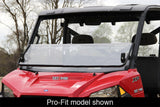 Seizmik 10-14 Polaris 400-570 Ranger Mid-Size - 1.75 in. Versa-Fold Windshield - UV Resistant Poly Seizmik Windshields  AXOPROS