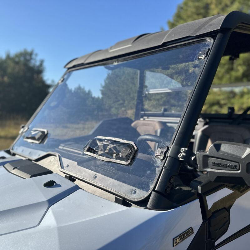 Seizmik 24+Kawasaki Ridge Ranch Tool Less Windshield - UV Seizmik Windshields  AXOPROS