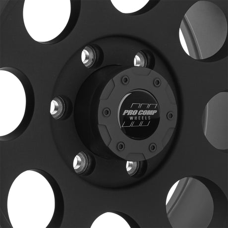 Series 69 Matte Black 17x9 6x5.5 4.75BS Offset -6mm Cap P/N 8425041 Pro Comp Wheel  AXOPROS