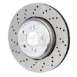 SHW 08-13 BMW M3 4.0L Left Rear Cross-Drilled Lightweight Brake Rotor (34212283803) SHW Performance Brake Rotors - Drilled  AXOPROS