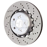 SHW 15-18 BMW M3 3.0L Right Rear Cross-Drilled Lightweight Brake Rotor (34212284812) SHW Performance Brake Rotors - Drilled  AXOPROS