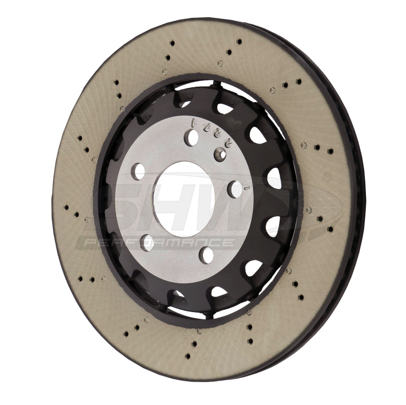 SHW 18-20 Audi RS5 2.9L (Excl Ceramic Brakes) Rear Smooth Lightweight Brake Rotor (8W0615601G) SHW Performance Brake Rotors - OE  AXOPROS
