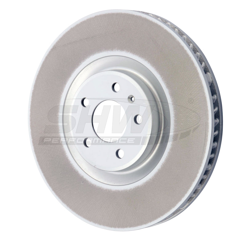 SHW 20-21 Porsche Macan GTS 2.9L Right Front Smooth Monobloc Brake Rotor (95B615302AA) SHW Performance Brake Rotors - OE  AXOPROS