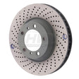 SHW 2012 Porsche 911 Carrera4 GTS 3.8L w/o Ceramic Brakes Left Frt Drill-Dimp MB Rotor (99635140904) SHW Performance Brake Rotors - Drilled  AXOPROS