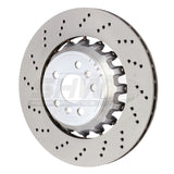 SHW 2020+ BMW X3 M 3.0L Left Rear Cross-Drilled Lightweight Brake Rotor (34118054827) SHW Performance Brake Rotors - Drilled  AXOPROS