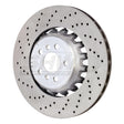 SHW 2020 BMW X5 M 4.4L Left Rear Cross-Drilled Lightweight Brake Rotor (34208074285) SHW Performance Brake Rotors - Drilled  AXOPROS