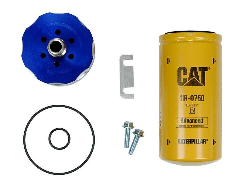 Sinister Diesel 01-15 Chevy Duramax CAT Filter Adapter Sinister Diesel Oil Filter Other  AXOPROS