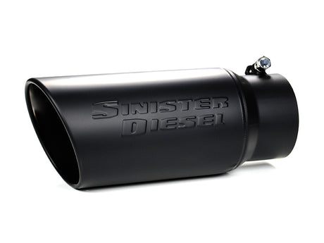 Sinister Diesel Universal Black Ceramic Coated Stainless Steel Exhaust Tip (4in to 5in) Sinister Diesel Tips  AXOPROS