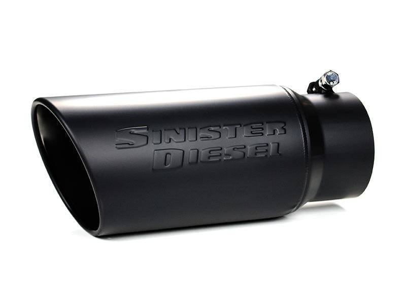 Sinister Diesel Universal Black Ceramic Coated Stainless Steel Exhaust Tip (4in to 5in) Sinister Diesel Tips  AXOPROS