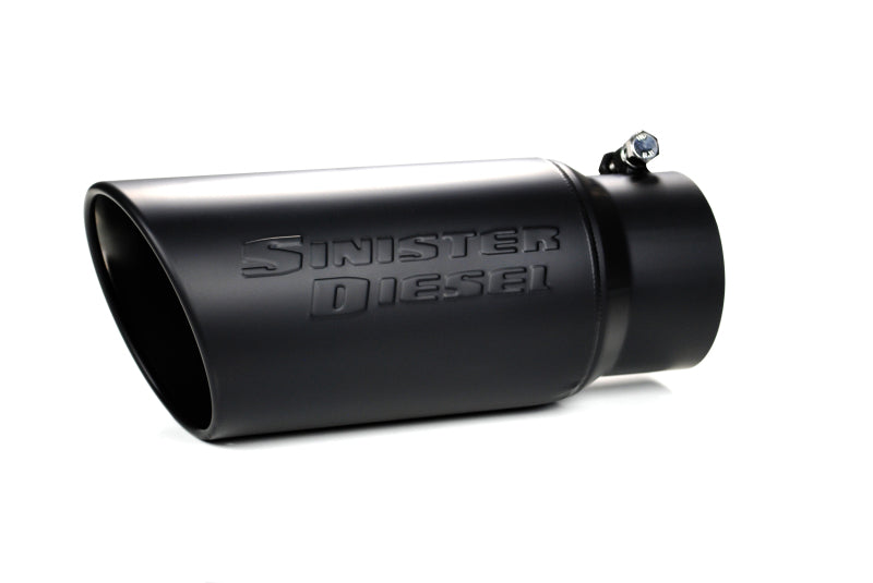 Sinister Diesel Universal Black Ceramic Coated Stainless Steel Exhaust Tip (4in to 5in) Sinister Diesel Tips  AXOPROS
