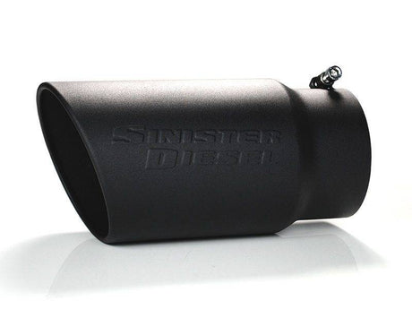 Sinister Diesel Universal Black Ceramic Coated Stainless Steel Exhaust Tip (5in to 6in) Sinister Diesel Tips  AXOPROS
