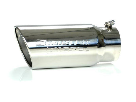 Sinister Diesel Universal Polished 304 Stainless Steel Exhaust Tip (5in to 6in) Sinister Diesel Tips  AXOPROS