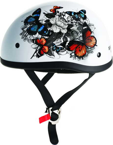 Skid Lids White Rose Original Helmet- Medium Skid Lid Helmets and Accessories  AXOPROS