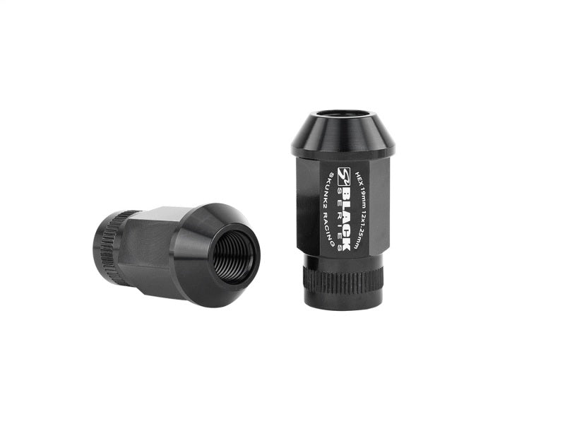 Skunk2 12x1.25 Forged Lug Nut - Black (Set of 20) Skunk2 Racing Lug Nuts  AXOPROS