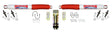 Skyjacker 1977-1993 Dodge W150 Pickup Steering Damper Kit Skyjacker Steering Dampers  AXOPROS