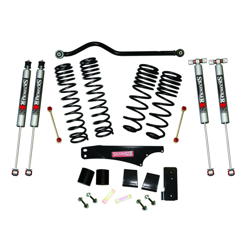 Skyjacker 2007-2018 Jeep Wrangler JK 4 Door 4WD Long Travel 3.5in-4in Lift Kit w/M95 Monotube Shocks Skyjacker Lift Kits  AXOPROS