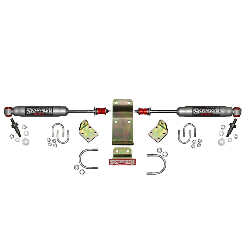 Skyjacker 2018 Jeep Wrangler JL - Silver Dual Steering Damper Kit Skyjacker Steering Dampers  AXOPROS