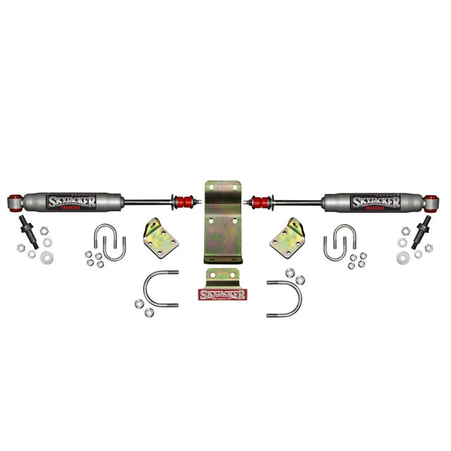 Skyjacker 2018 Jeep Wrangler JL - Silver Dual Steering Damper Kit Skyjacker Steering Dampers  AXOPROS