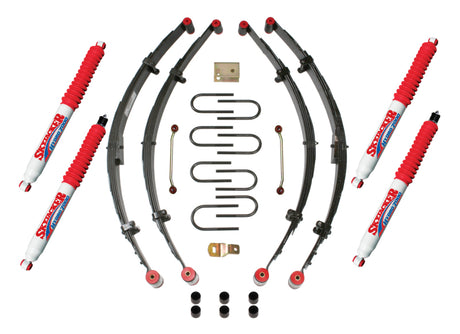 Skyjacker 4" KIT,87-96 YJ W/4 HYDROS Skyjacker Leaf Springs & Accessories  AXOPROS