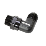 Snow -10 ORB to -10AN 90 Degree Swivel Fitting (Black) Snow Performance Fittings  AXOPROS