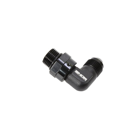 Snow -8 ORB to -8AN 90 Degree Swivel Fitting (Black) Snow Performance Fittings  AXOPROS