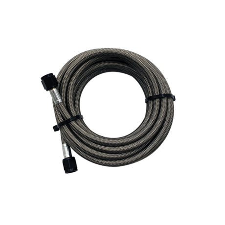 Snow Performance 15ft Braided Stainless Line (Black) w/ -4AN Fittings (NX Version) Snow Performance Injection Pump Components  AXOPROS