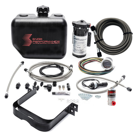 Snow Performance 2.5 Boost Cooler Water Methanol Injection Kit w/ SS Brd Line & 4AN Fittings Snow Performance Water Meth Kits  AXOPROS