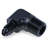 Snow Performance 3/8in NPT to 4AN Elbow Water Fitting (Black) Snow Performance Fittings  AXOPROS
