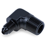 Snow Performance 3/8in NPT to 4AN Elbow Water Fitting (Black) Snow Performance Fittings  AXOPROS