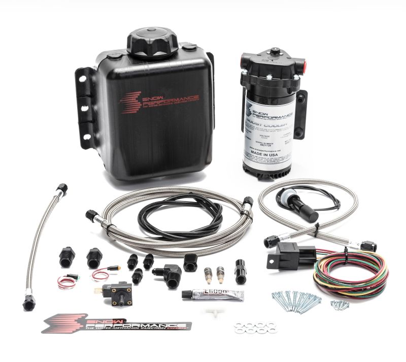 Snow Performance Stg 1 Boost Cooler F/I Water Injection Kit (Incl. SS Braided Line and 4AN Fittings) Snow Performance Water Meth Kits  AXOPROS
